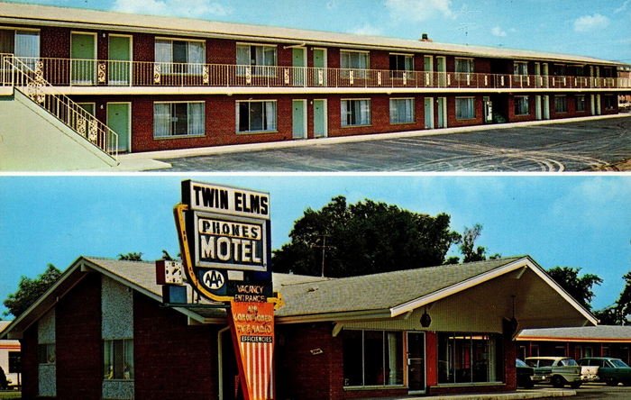 Twin Elms Motel - Vintage Postcard (newer photo)